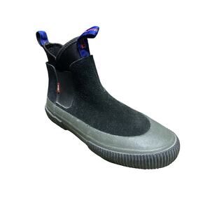 Globe Polertec Hi Top Mens 7 Suede Skate Shoes Black Dusty Olive Explr Sneakers